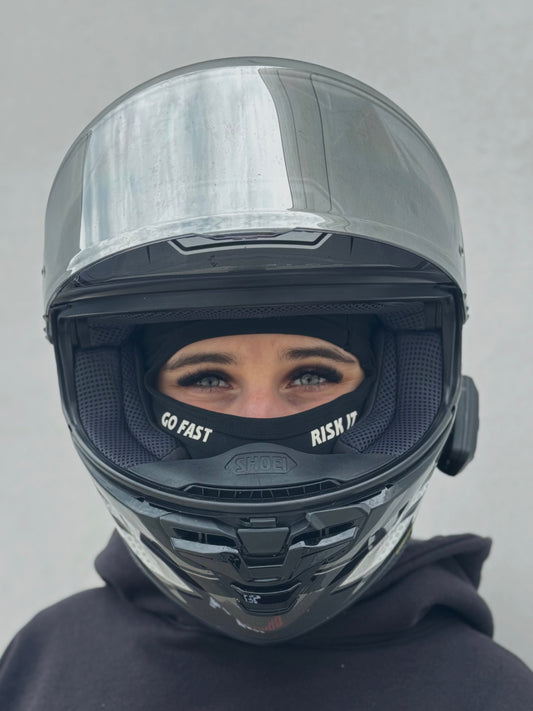 "GO FAST, RISK IT" BALACLAVA