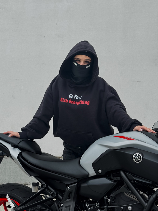 “GO FAST, RISK EVERYTHING” HOODIE