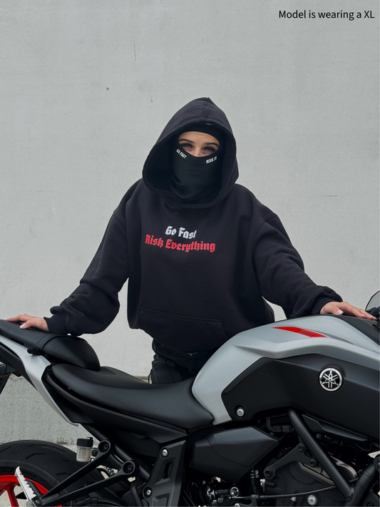 “GO FAST, RISK EVERYTHING” HOODIE